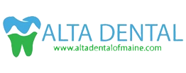 The Alta Dental of Maine website header logo
